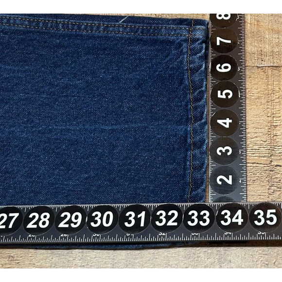 Dickies Jeans Mens 30X34 Blue Measures 30X33 Straight Leg Dark Wash - Picture 3 of 9